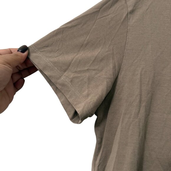 Asket Tan The Lightweight Short Sleeve Crewneck Comfort T Shirt Mens Small - Picture 4 of 6